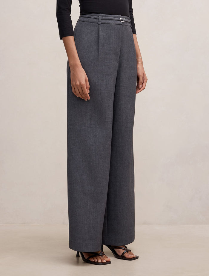 Lena Petite High Waist Wide Leg Pants Forever New