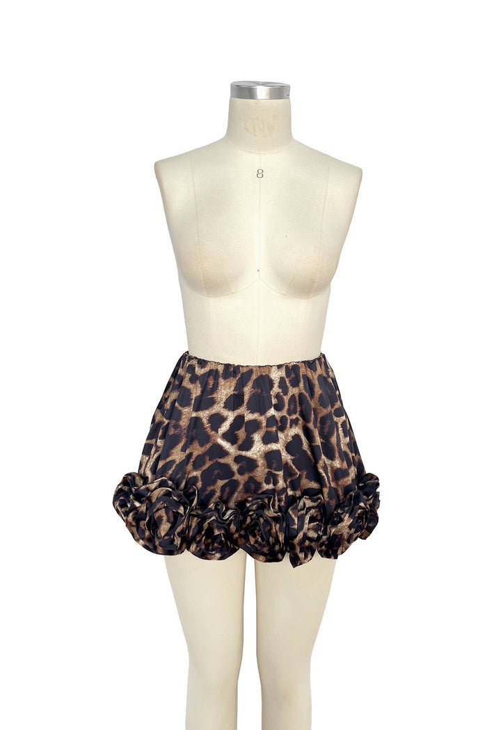 Style the Leopard Blossom Mini Shorts exclusively at Born To Glam