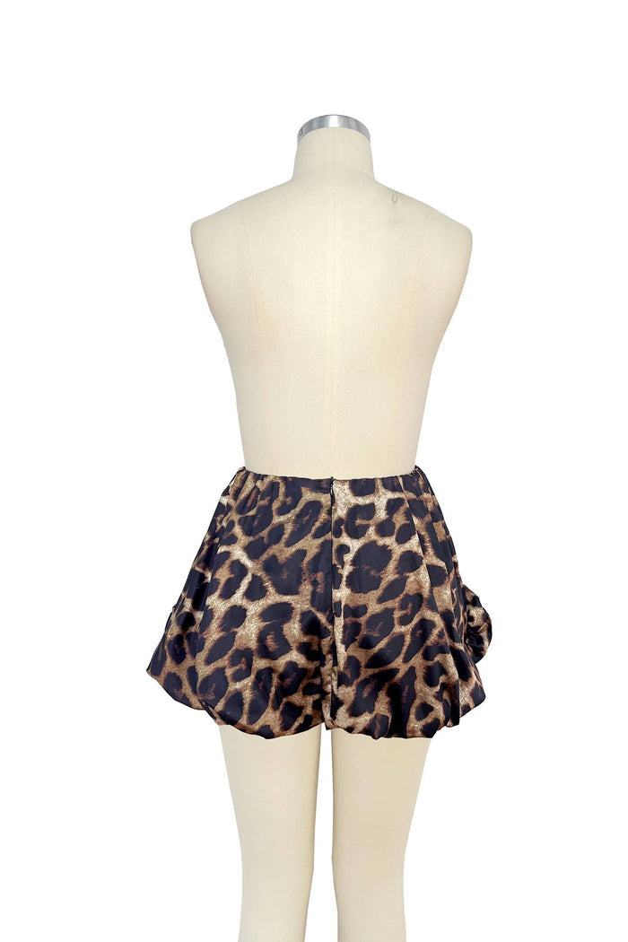 Style the Leopard Blossom Mini Shorts exclusively at Born To Glam