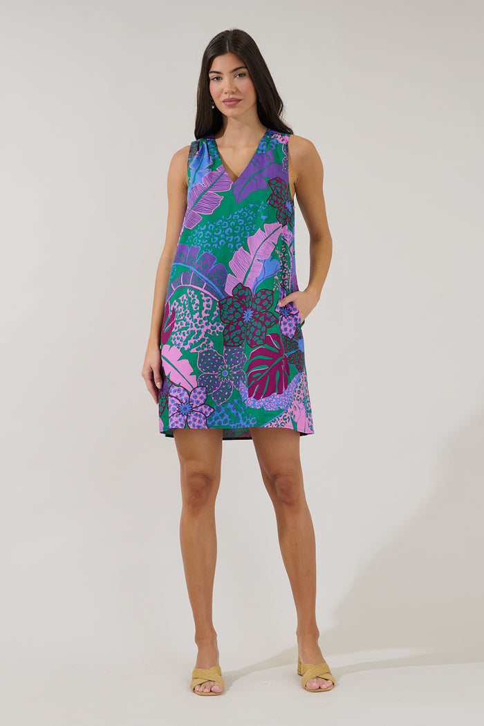 Lerry Shift Mini Dress Tropical