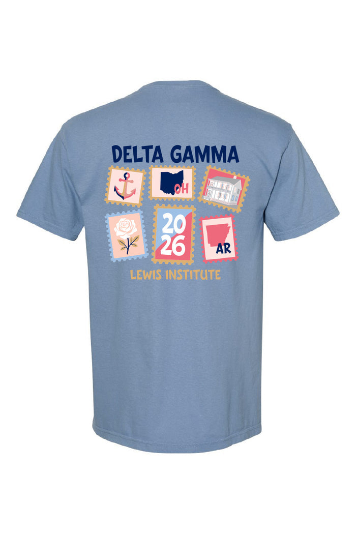Lewis Stamps Tee - Hannah's Closet - The Official Boutique for Delta Gamma
