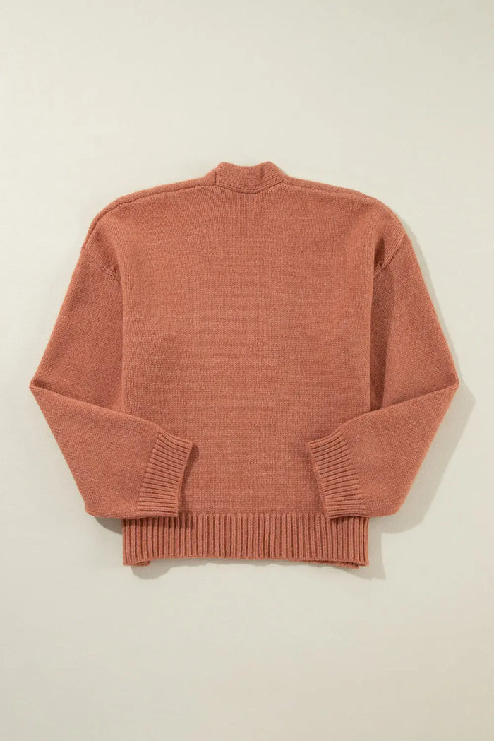 Shop Light French Beige Drop Shoulder Open Front Cropped Cardigan at eAura