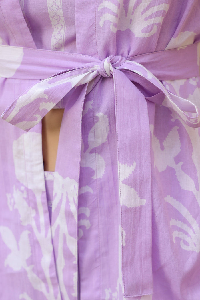 Lilac Labyrinth Cotton Co-ord Set