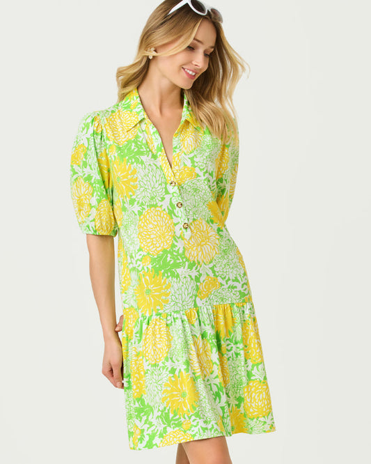 Lilly Pulitzer Bingly Dress - Crocodile Green Mumbo Jumbo