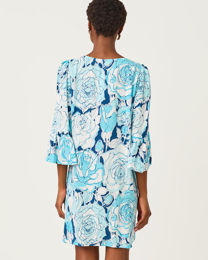 Lilly Pulitzer Danika 3/4 Sleeve Tunic - Capri Blue Rosanna