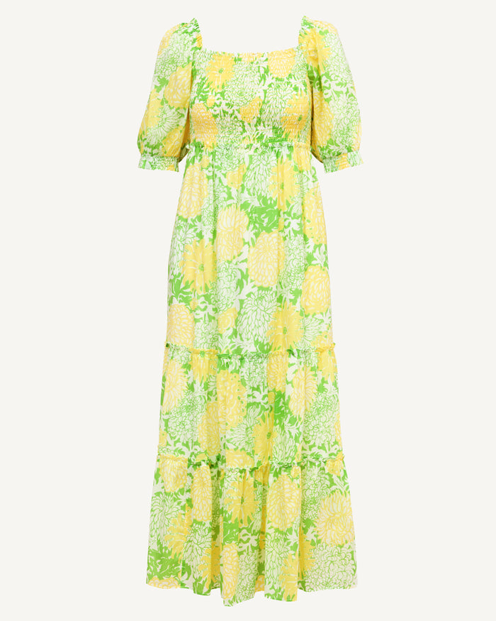 Lilly Pulitzer Hadly Short Sleeve Dress - Crocodile Green Mumbo Jumbo
