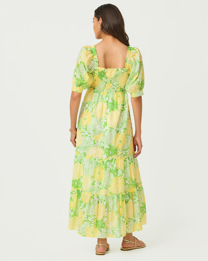 Lilly Pulitzer Hadly Short Sleeve Dress - Crocodile Green Mumbo Jumbo