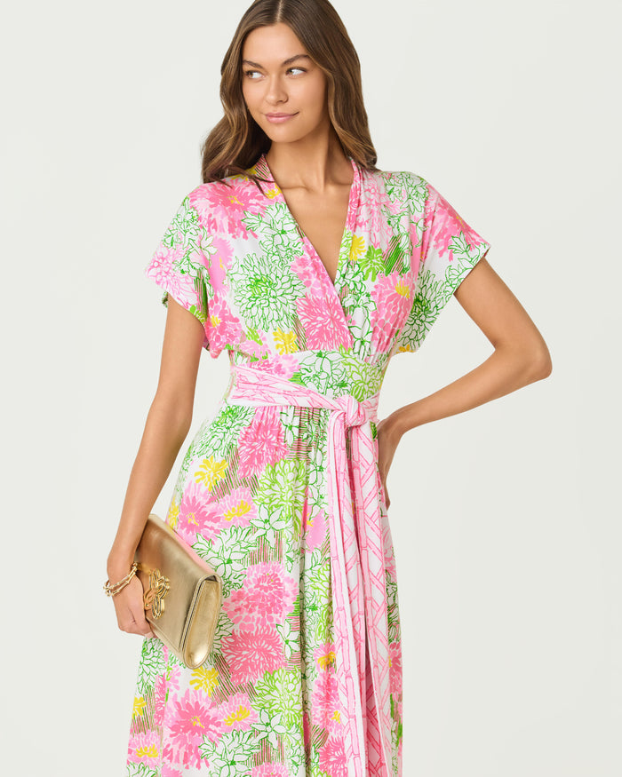 Lilly Pulitzer Keenan Maxi Dress - Resort White Mum Patch