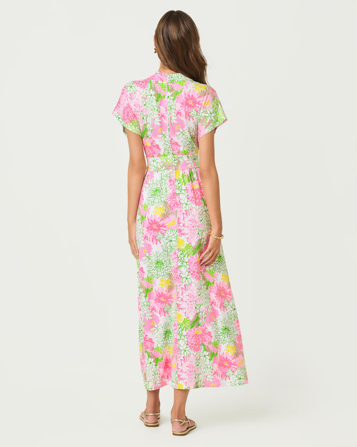 Lilly Pulitzer Keenan Maxi Dress - Resort White Mum Patch