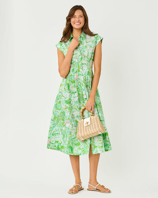 Lilly Pulitzer Tonya Midi Shirtdress - Resort White Ship To Shore