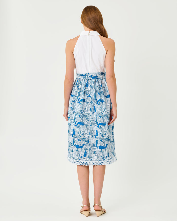 Lily Pulitzer Mauritzia Midi Shirt Dress - Nassau Blue Thar She Blows