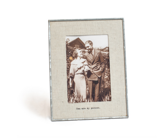 Linen Photo Frame - pick from 7 quotes - Adored A Lovely Boutique