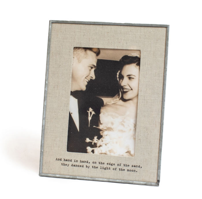 Linen Photo Frame - pick from 7 quotes - Adored A Lovely Boutique
