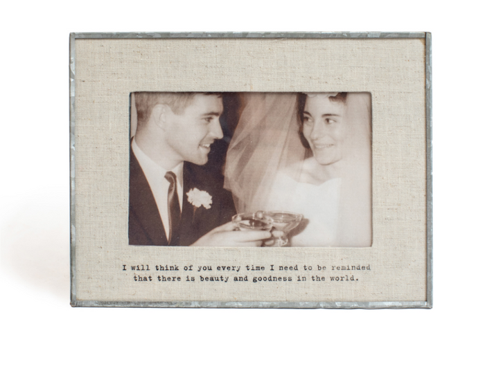 Linen Photo Frame - pick from 7 quotes - Adored A Lovely Boutique