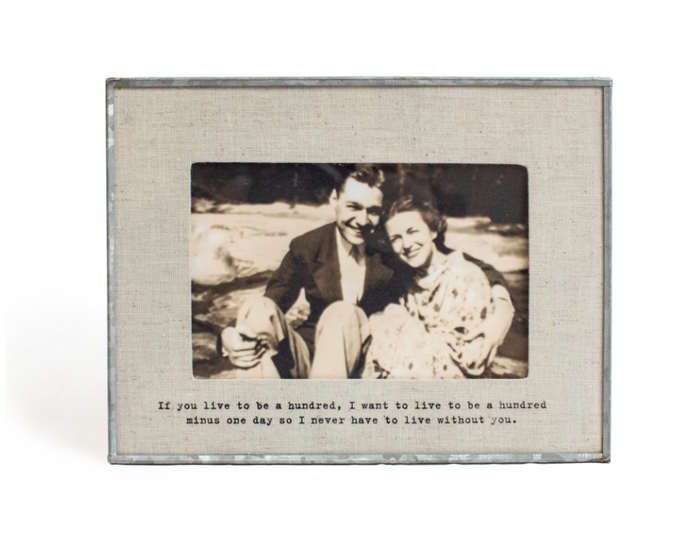 Linen Photo Frame - pick from 7 quotes - Adored A Lovely Boutique