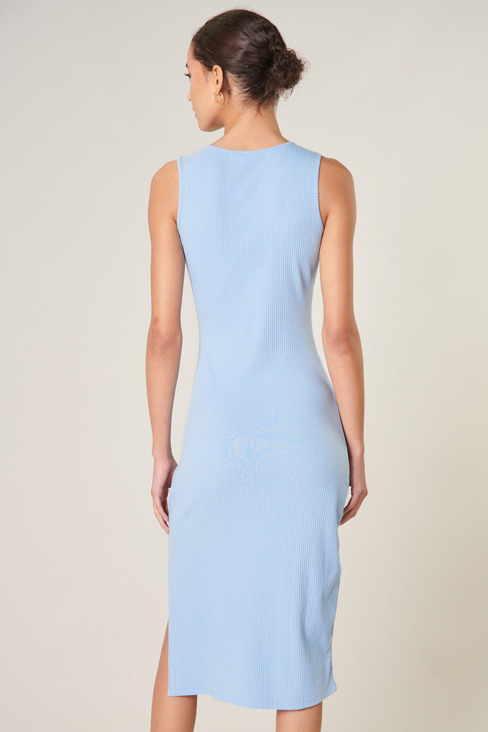 Lisbon Ribbed Knit Tank Midi Dress