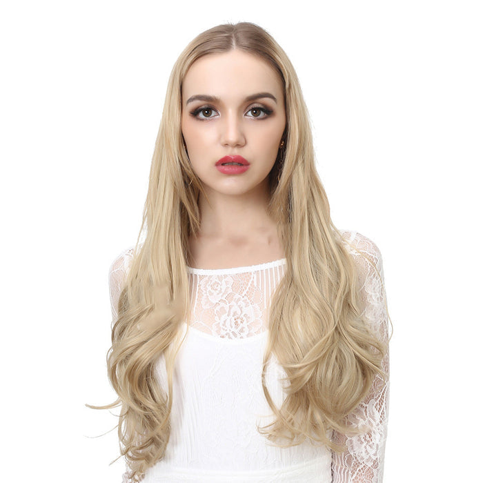 Long Curly Fish Line Wig – Heat-Resistant Fiber
