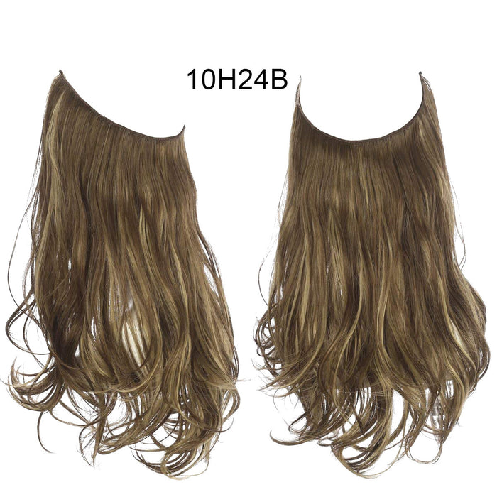 Long Curly Fish Line Wig – Heat-Resistant Fiber