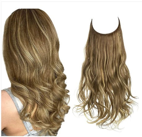 Long Curly Fish Line Wig – Heat-Resistant Fiber