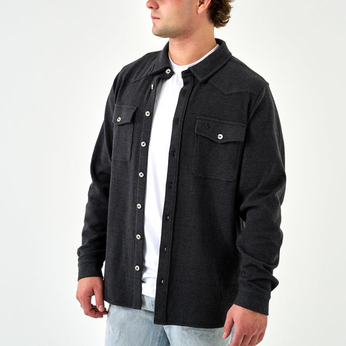 Long Sleeve -  Austin Shirt - Heather Black