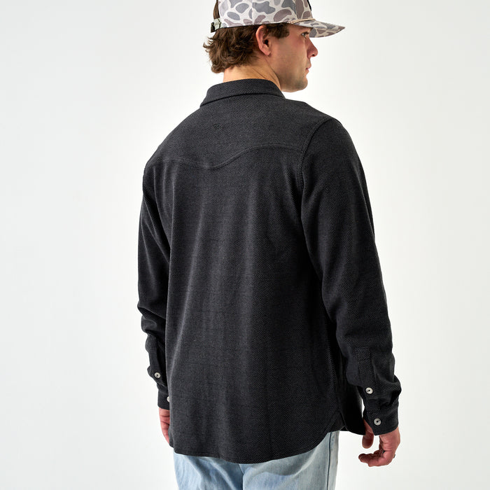 Long Sleeve -  Austin Shirt - Heather Black