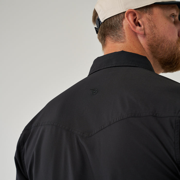 Long Sleeve Performance Western Shirt - Black