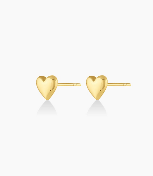 Lou Heart Studs