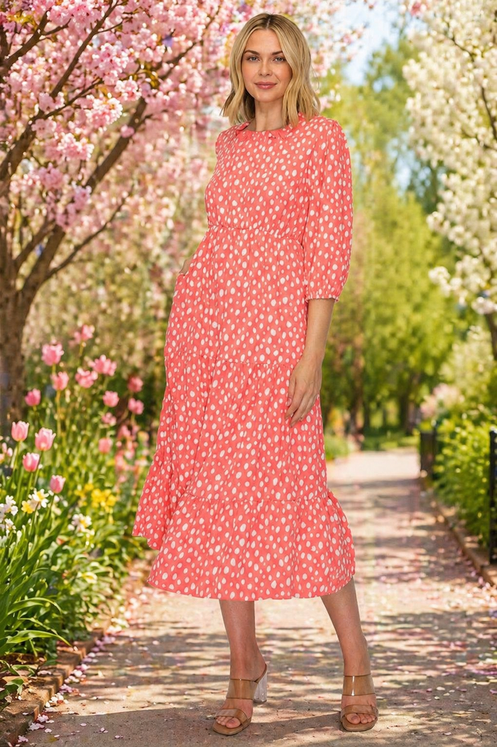 Lucy-Spotted Dress-2 Colors FINAL SALE