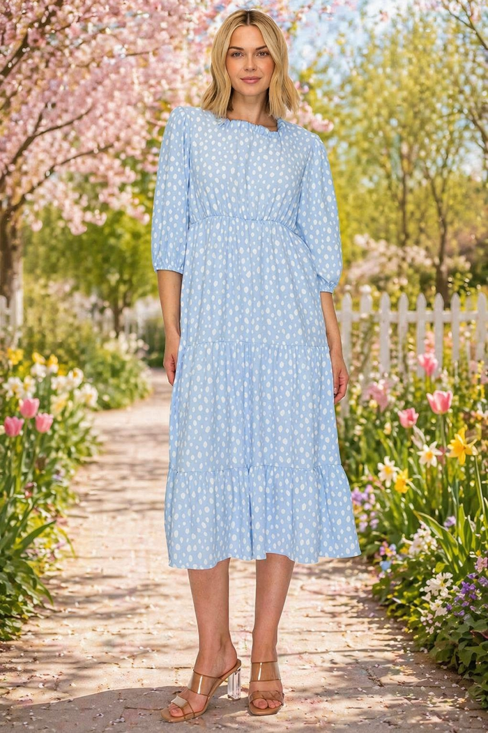Lucy-Spotted Dress-2 Colors FINAL SALE