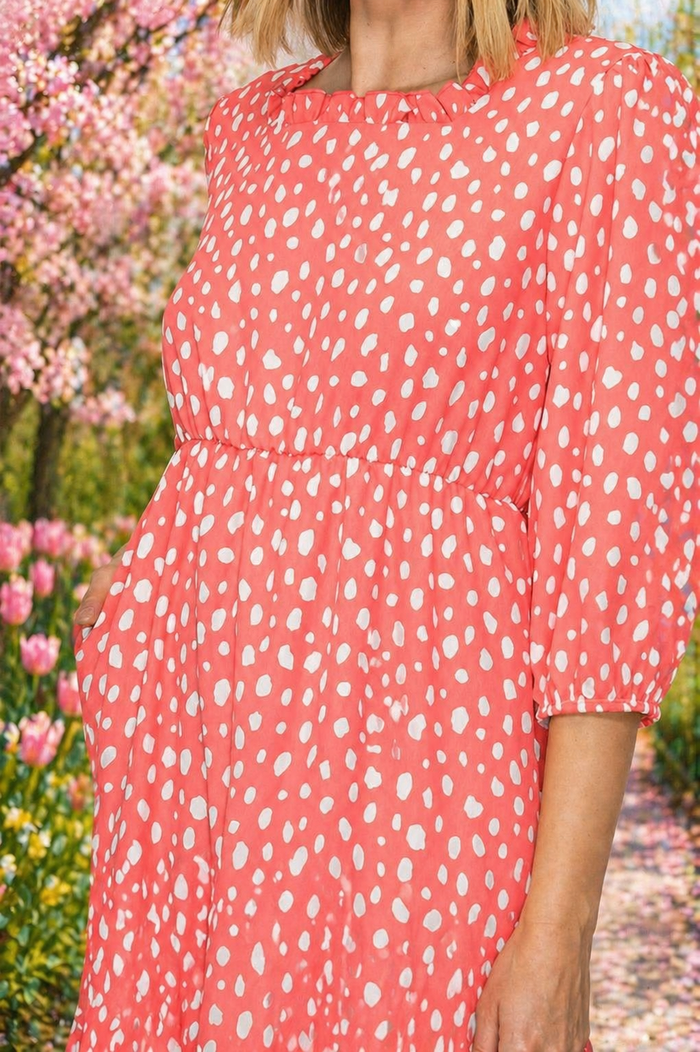 Lucy-Spotted Dress-2 Colors FINAL SALE