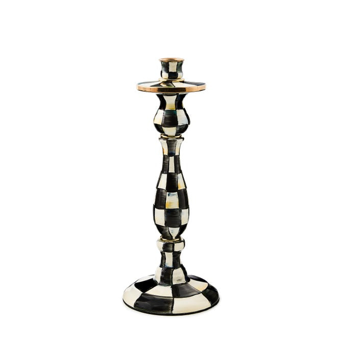 Mackenzie-Childs Candlestick Courtly Check
