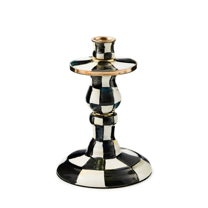 Mackenzie-Childs Candlestick Courtly Check