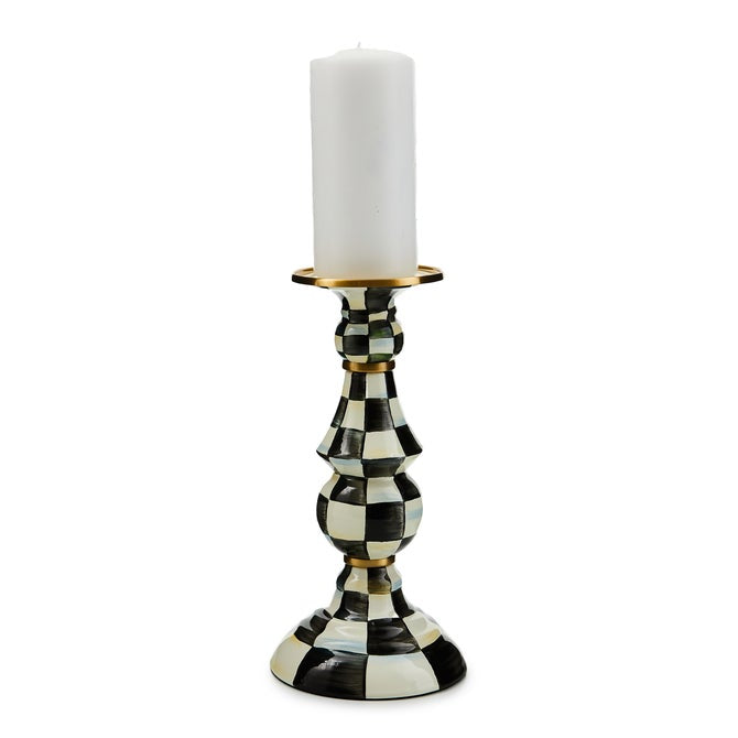 Mackenzie-Childs Candlestick Courtly Check
