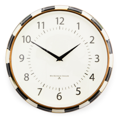Mackenzie Childs School Wall Clock - Various Patterns