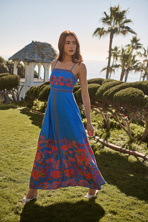 Maline Linen Maxi Dress Keizer Floral