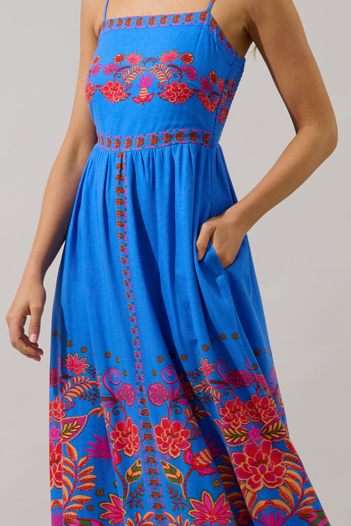 Maline Linen Maxi Dress Keizer Floral