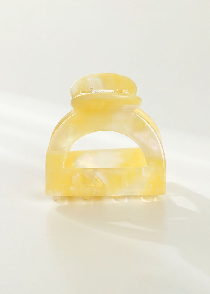 Marbled Yellow Large Claw Clip