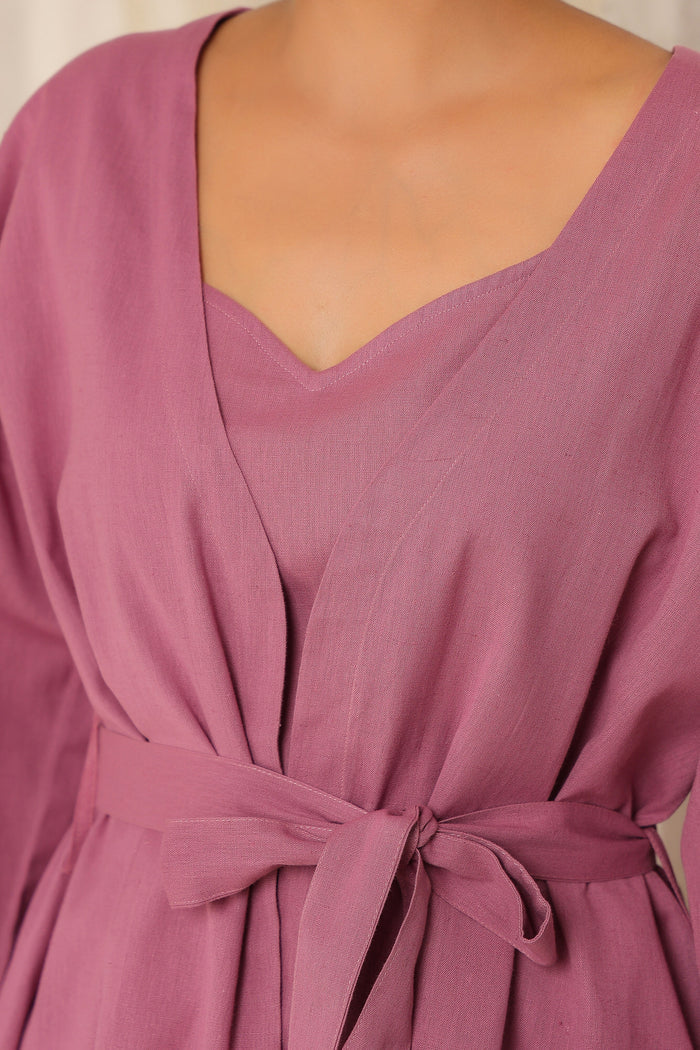 Mauve Orchid Cotton Flex Top Set
