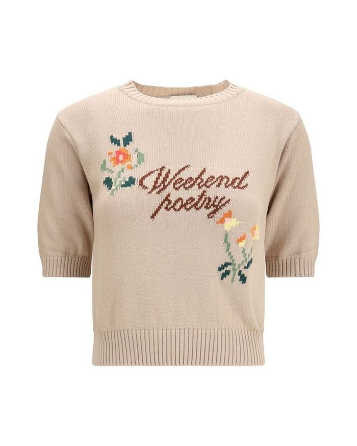 Max Mara Beige Cotton Sweatshirt