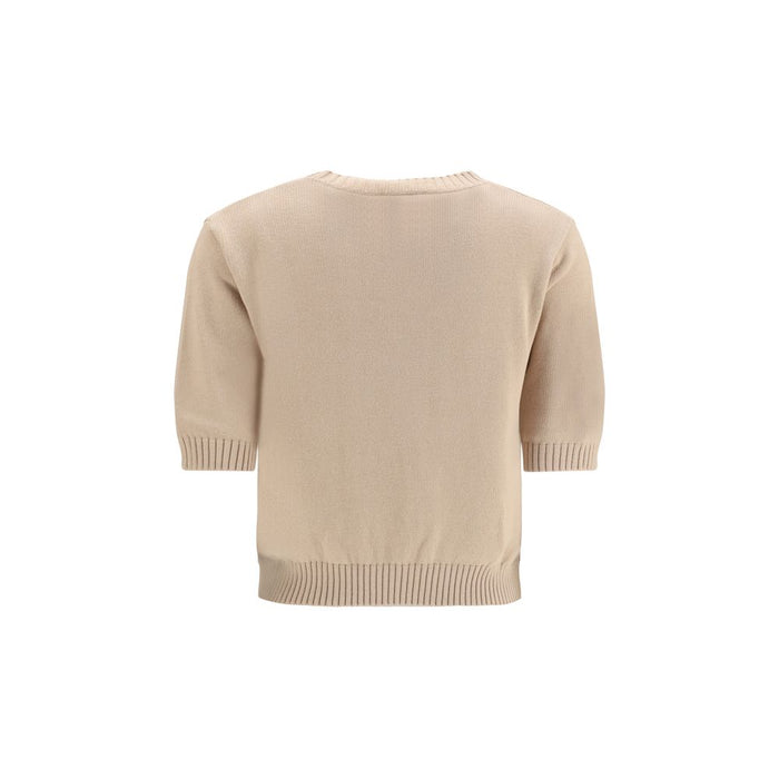 Max Mara Beige Cotton Sweatshirt