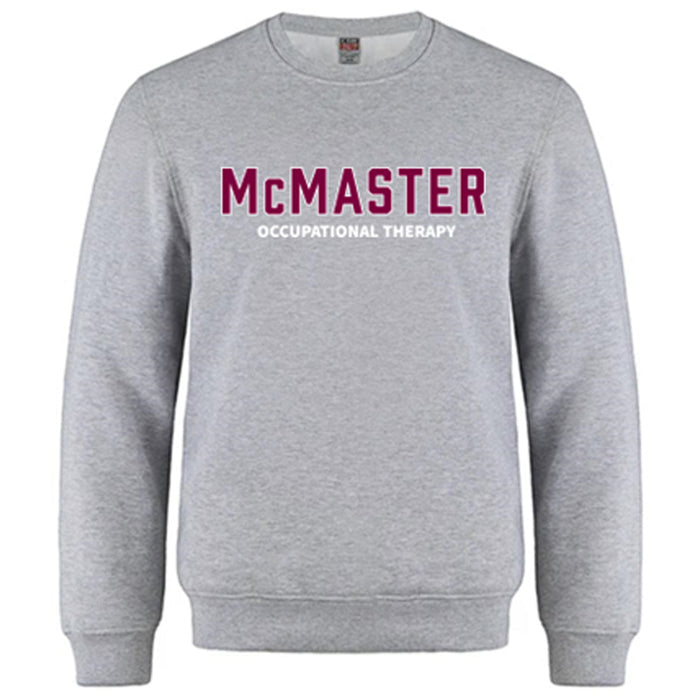MCMASTER OT Crewneck (2 colour options _ Twill/Embroidery) - Optional Arm Embr.
