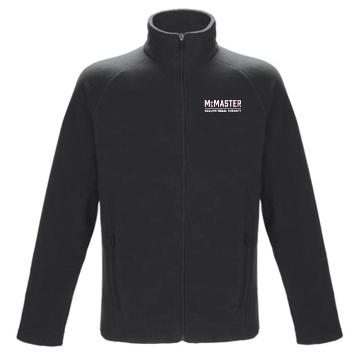 McMaster OT MicroFibre Fleece Full-zip (Black only | Embroidered Logo) - Optional Arm Emrbr.