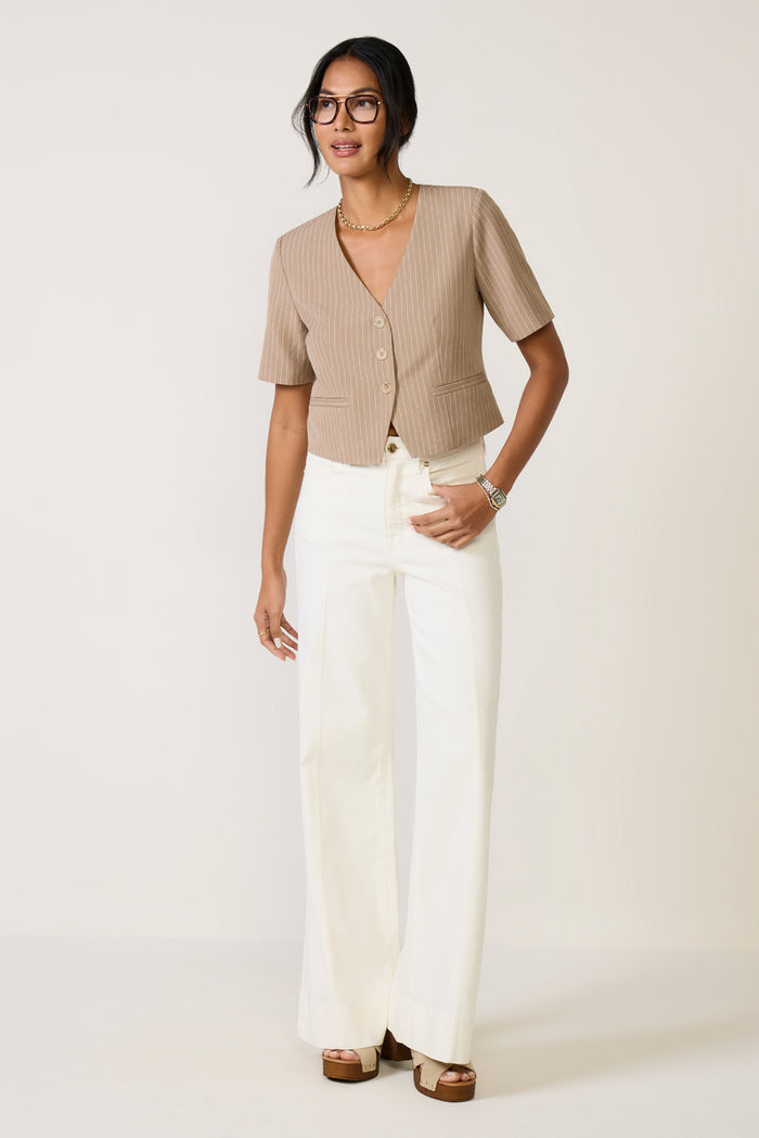 Mel Pinstripe Blazer