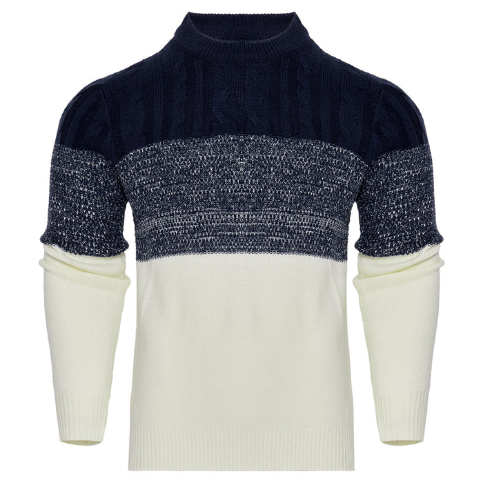 Men’s Knitted Sweater – Back view showing clean knit texture