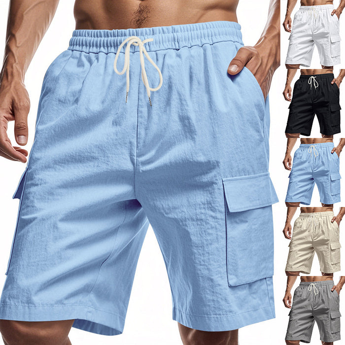 Men’s Linen Drawstring Shorts – Casual Summer Comfort
