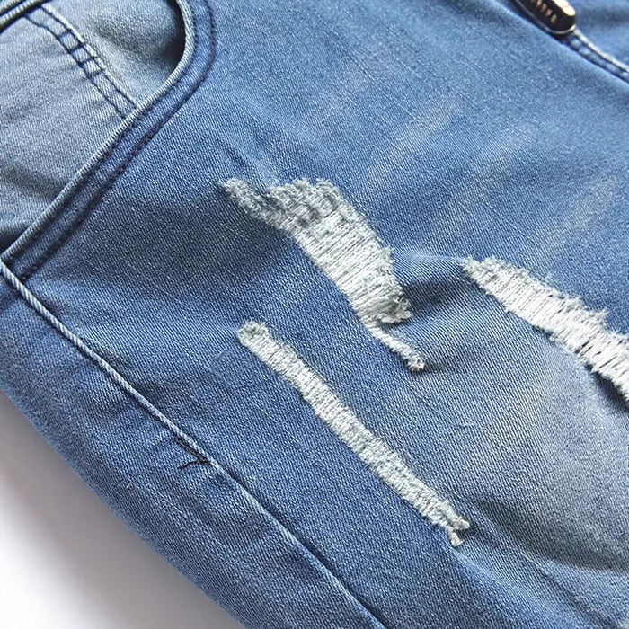 Men's Ripped Fashion Personality Street Trend