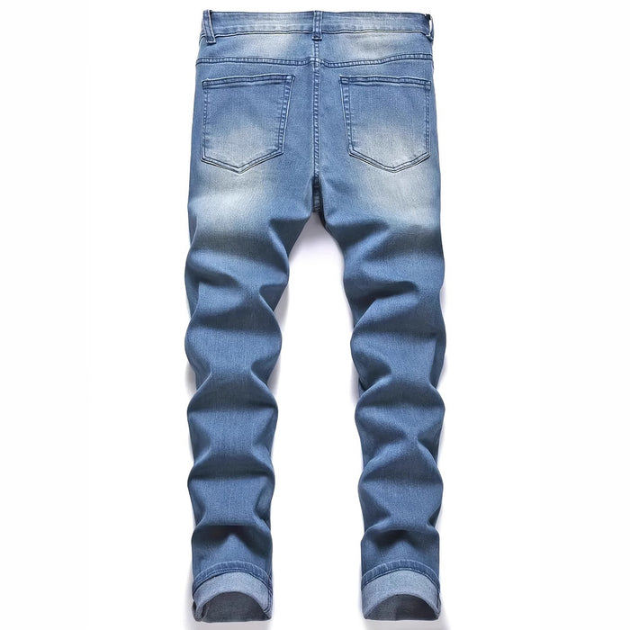 Men's Ripped Fashion Personality Street Trend