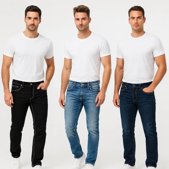Men’s Slim Straight-Leg Jeans – Perfect Fit