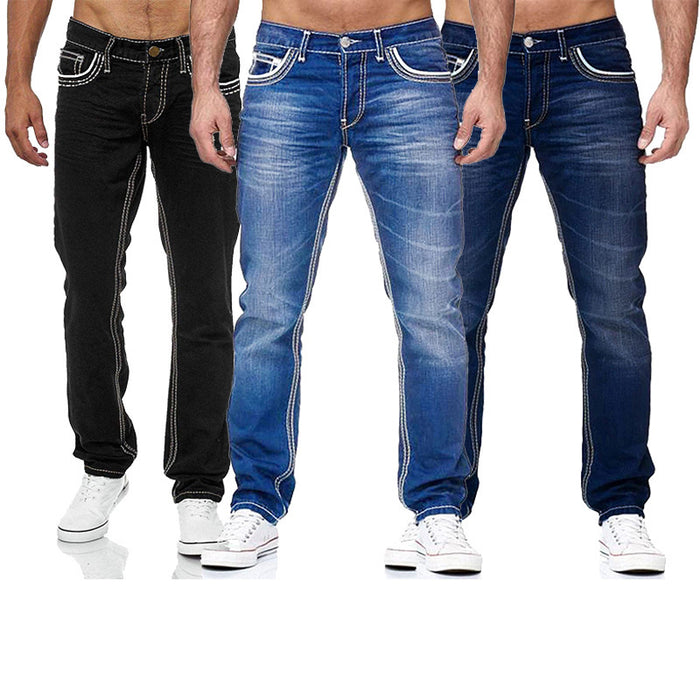 Men’s Slim Straight-Leg Jeans – Perfect Fit