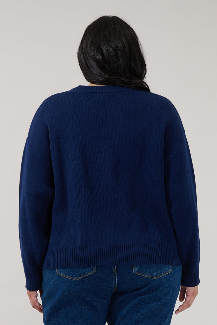 Merci Long Sleeve Sweater Curve